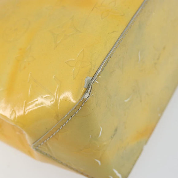 LOUIS VUITTON Monogram Vernis Reade PM Hand Bag Gris M91145 LV Auth 153395