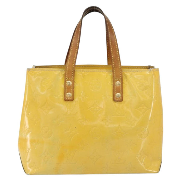 LOUIS VUITTON Monogram Vernis Reade PM Hand Bag Gris M91145 LV Auth 153395