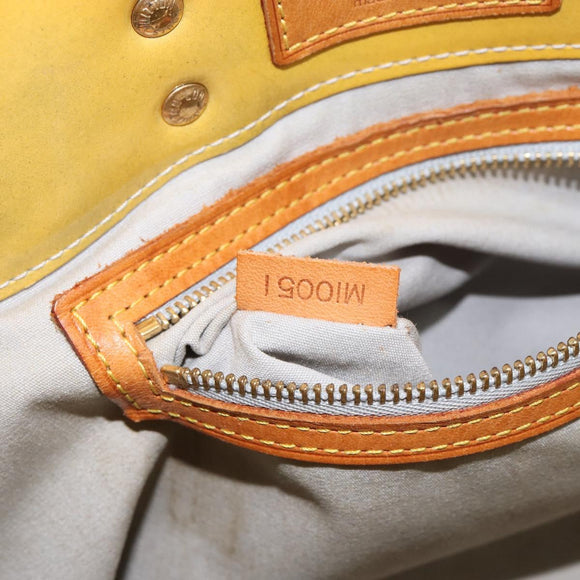 LOUIS VUITTON Monogram Vernis Reade PM Hand Bag Gris M91145 LV Auth 153395