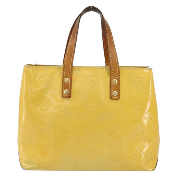 LOUIS VUITTON Monogram Vernis Reade PM Hand Bag Gris M91145 LV Auth 153395