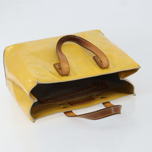 LOUIS VUITTON Monogram Vernis Reade PM Hand Bag Gris M91145 LV Auth 153395