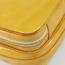 LOUIS VUITTON Monogram Vernis Wooster Bag Lime Yellow M91075 LV Auth 153396-11
