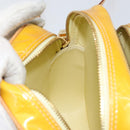 LOUIS VUITTON Monogram Vernis Wooster Bag Lime Yellow M91075 LV Auth 153396-17