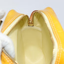LOUIS VUITTON Monogram Vernis Wooster Bag Lime Yellow M91075 LV Auth 153396-18