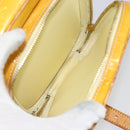 LOUIS VUITTON Monogram Vernis Wooster Bag Lime Yellow M91075 LV Auth 153396-19