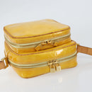 LOUIS VUITTON Monogram Vernis Wooster Bag Lime Yellow M91075 LV Auth 153396-6