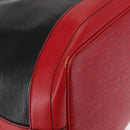 LOUIS VUITTON Epi Noe Shoulder Bag Bicolor Black Red M44017 LV Auth 153398-15