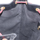 LOUIS VUITTON Epi Noe Shoulder Bag Bicolor Black Red M44017 LV Auth 153398-19
