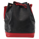 LOUIS VUITTON Epi Noe Shoulder Bag Bicolor Black Red M44017 LV Auth 153398-13