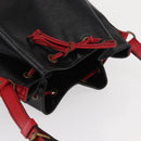 LOUIS VUITTON Epi Noe Shoulder Bag Bicolor Black Red M44017 LV Auth 153398-6