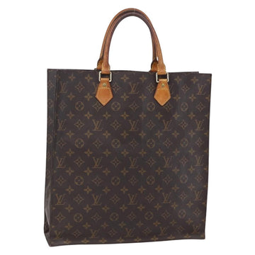LOUIS VUITTON Monogram Sac Plat Hand Bag M51140 LV Auth 153399