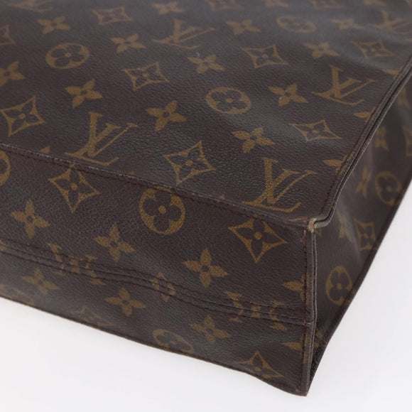 LOUIS VUITTON Monogram Sac Plat Hand Bag M51140 LV Auth 153399