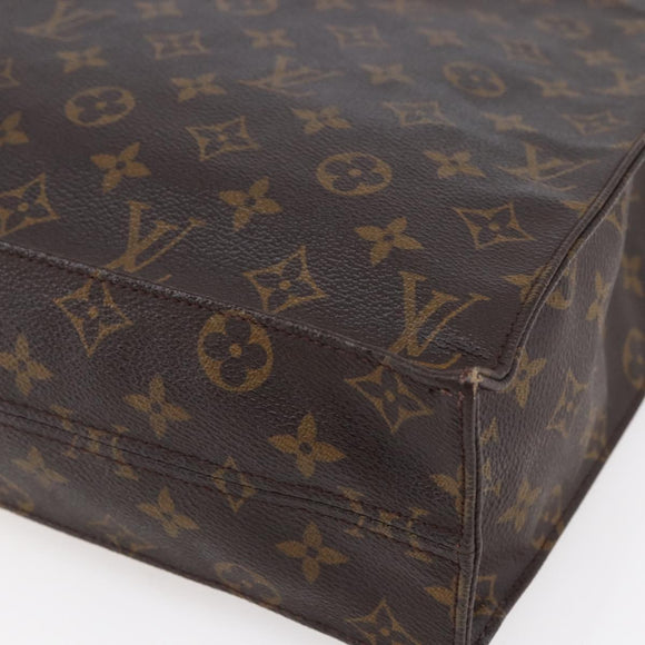 LOUIS VUITTON Monogram Sac Plat Hand Bag M51140 LV Auth 153399