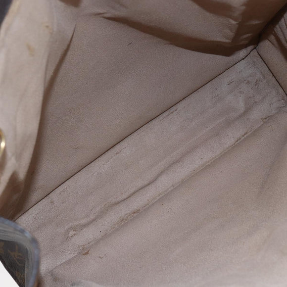 LOUIS VUITTON Monogram Sac Plat Hand Bag M51140 LV Auth 153399