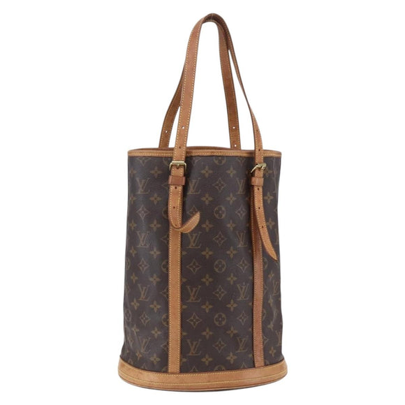 LOUIS VUITTON Monogram Bucket GM Shoulder Bag M42236 LV Auth 153401