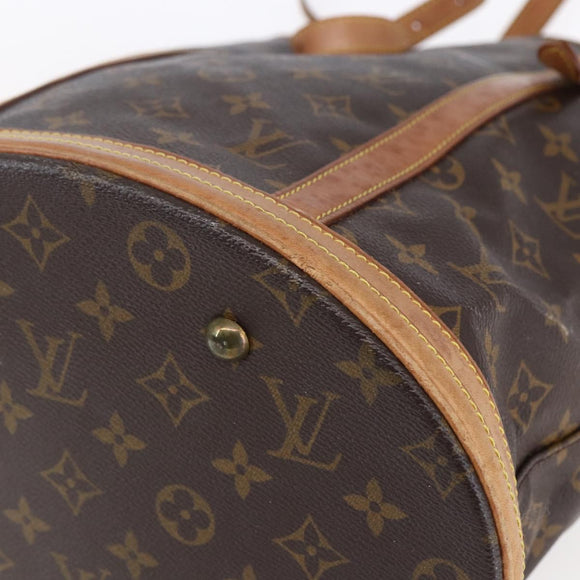 LOUIS VUITTON Monogram Bucket GM Shoulder Bag M42236 LV Auth 153401