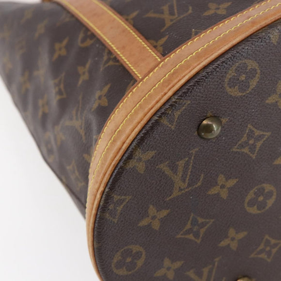 LOUIS VUITTON Monogram Bucket GM Shoulder Bag M42236 LV Auth 153401