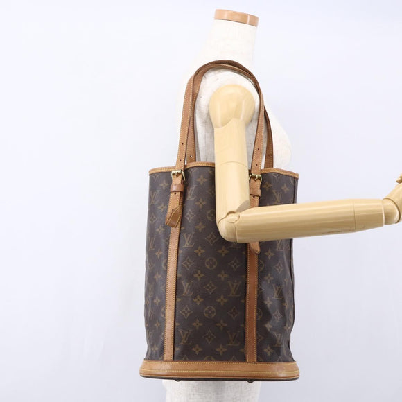 LOUIS VUITTON Monogram Bucket GM Shoulder Bag M42236 LV Auth 153401