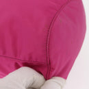 PRADA Pouch Nylon Pink Silver Auth 153405-10