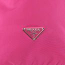 PRADA Pouch Nylon Pink Silver Auth 153405-17