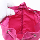 PRADA Pouch Nylon Pink Silver Auth 153405-20