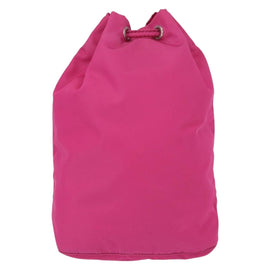 PRADA Pouch Nylon Pink Silver Auth 153405 - 0