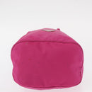 PRADA Pouch Nylon Pink Silver Auth 153405-5