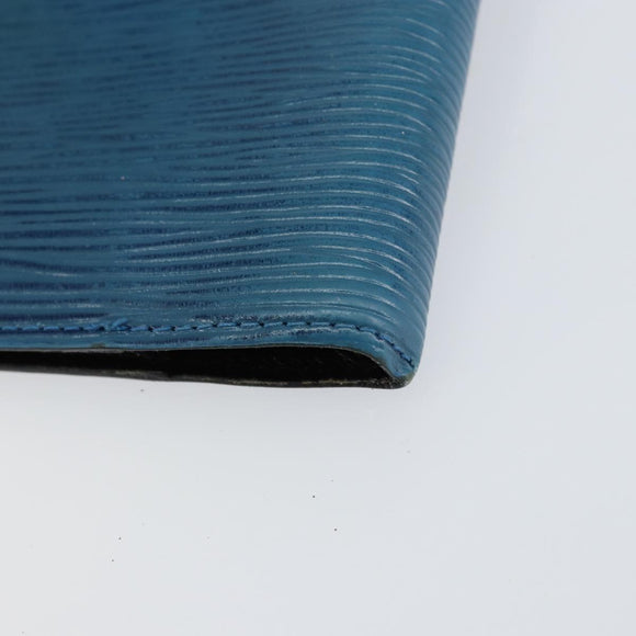 LOUIS VUITTON Epi Agenda PM Day Planner Cover Blue R20055 LV Auth 153406