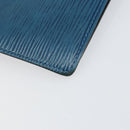 LOUIS VUITTON Epi Agenda PM Day Planner Cover Blue R20055 LV Auth 153406-16