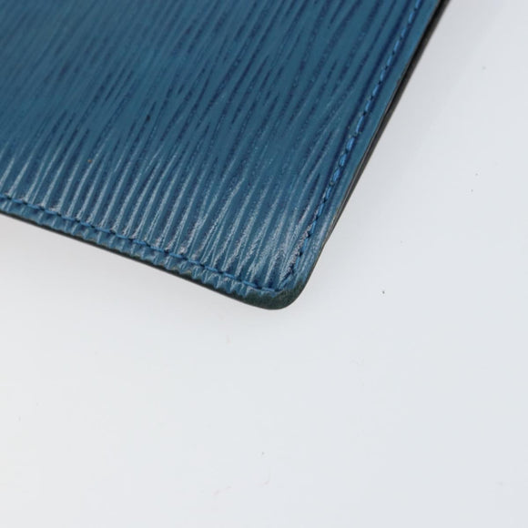 LOUIS VUITTON Epi Agenda PM Day Planner Cover Blue R20055 LV Auth 153406