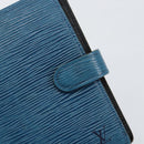 LOUIS VUITTON Epi Agenda PM Day Planner Cover Blue R20055 LV Auth 153406-17