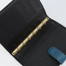 LOUIS VUITTON Epi Agenda PM Day Planner Cover Blue R20055 LV Auth 153406-9