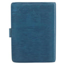 LOUIS VUITTON Epi Agenda PM Day Planner Cover Blue R20055 LV Auth 153406-2