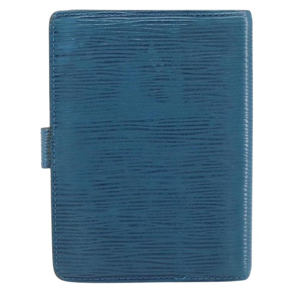LOUIS VUITTON Epi Agenda PM Day Planner Cover Blue R20055 LV Auth 153406