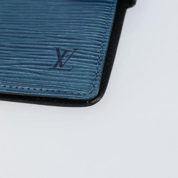 LOUIS VUITTON Epi Agenda PM Day Planner Cover Blue R20055 LV Auth 153406