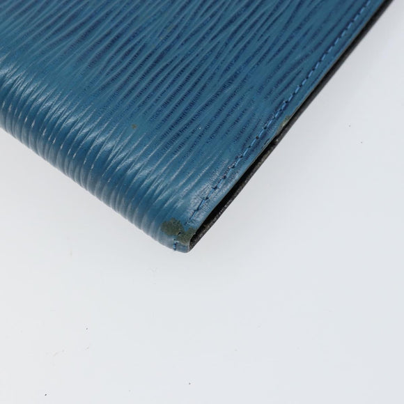 LOUIS VUITTON Epi Agenda PM Day Planner Cover Blue R20055 LV Auth 153406