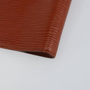 LOUIS VUITTON Epi Agenda PM Day Planner Cover Brown R20053 LV Auth 153407-15