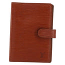 LOUIS VUITTON Epi Agenda PM Day Planner Cover Brown R20053 LV Auth 153407-13
