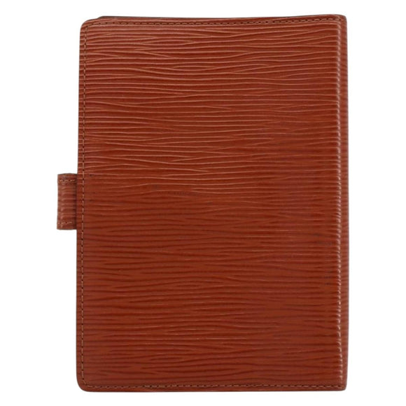LOUIS VUITTON Epi Agenda PM Day Planner Cover Brown R20053 LV Auth 153407