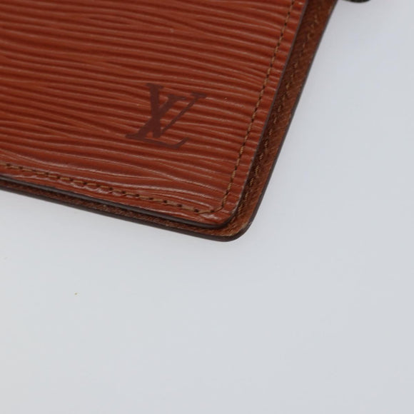 LOUIS VUITTON Epi Agenda PM Day Planner Cover Brown R20053 LV Auth 153407