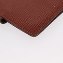 LOUIS VUITTON Epi Agenda PM Day Planner Cover Brown R20053 LV Auth 153408-15