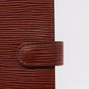 LOUIS VUITTON Epi Agenda PM Day Planner Cover Brown R20053 LV Auth 153408-17