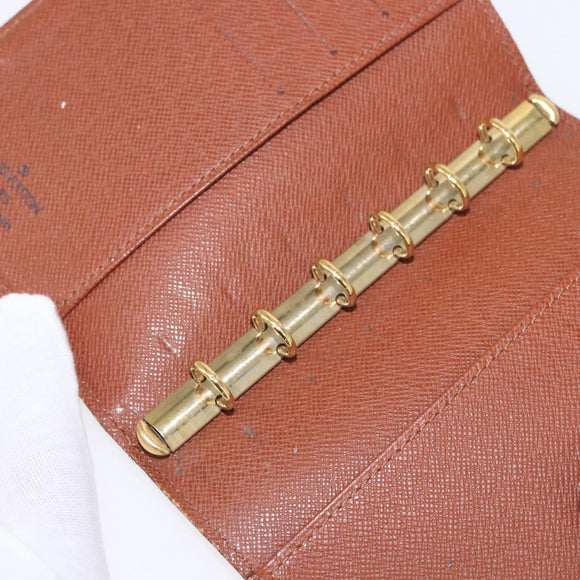 LOUIS VUITTON Epi Agenda PM Day Planner Cover Brown R20053 LV Auth 153408