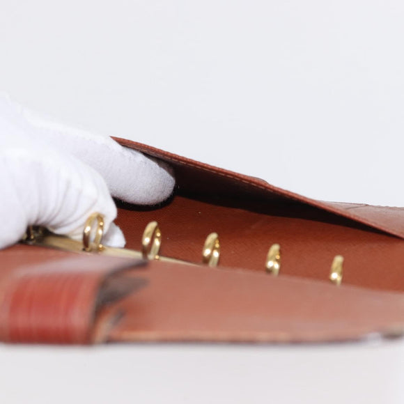 LOUIS VUITTON Epi Agenda PM Day Planner Cover Brown R20053 LV Auth 153408