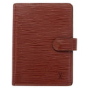 LOUIS VUITTON Epi Agenda PM Day Planner Cover Brown R20053 LV Auth 153408-13