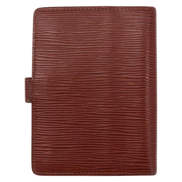 LOUIS VUITTON Epi Agenda PM Day Planner Cover Brown R20053 LV Auth 153408 - 0