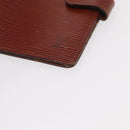 LOUIS VUITTON Epi Agenda PM Day Planner Cover Brown R20053 LV Auth 153408-14