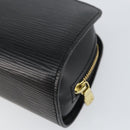 LOUIS VUITTON Epi Dauphine PM Pouch Black M48442 LV Auth 153409-15
