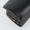 LOUIS VUITTON Epi Dauphine PM Pouch Black M48442 LV Auth 153409-16