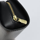 LOUIS VUITTON Epi Dauphine PM Pouch Black M48442 LV Auth 153409-8